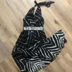 Express halter maxi dress